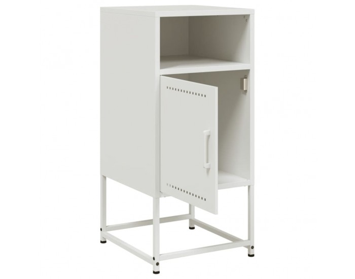 Sonata H Нощно шкафче, бяло, 36x39x78 см, стомана