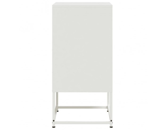 Sonata H Нощно шкафче, бяло, 36x39x78 см, стомана
