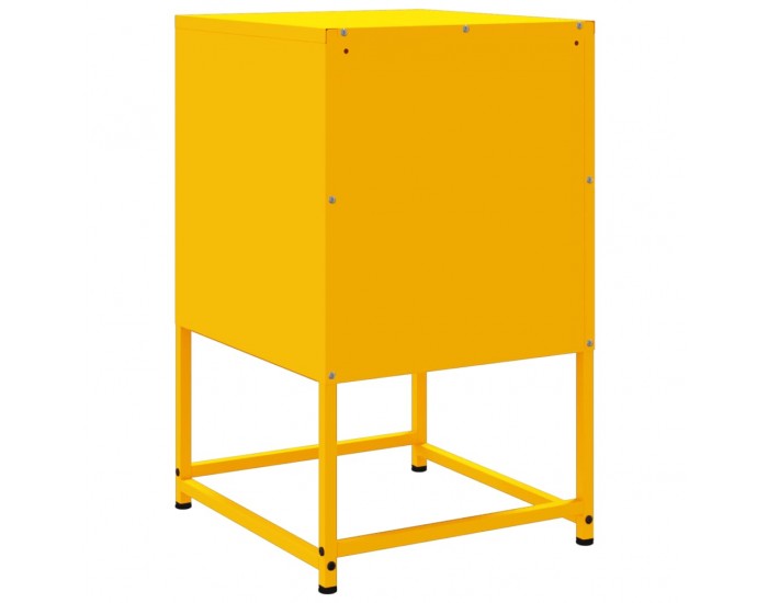 Sonata H Нощни шкафчета 2 бр горчица жълто 36x39x60,5 см стомана