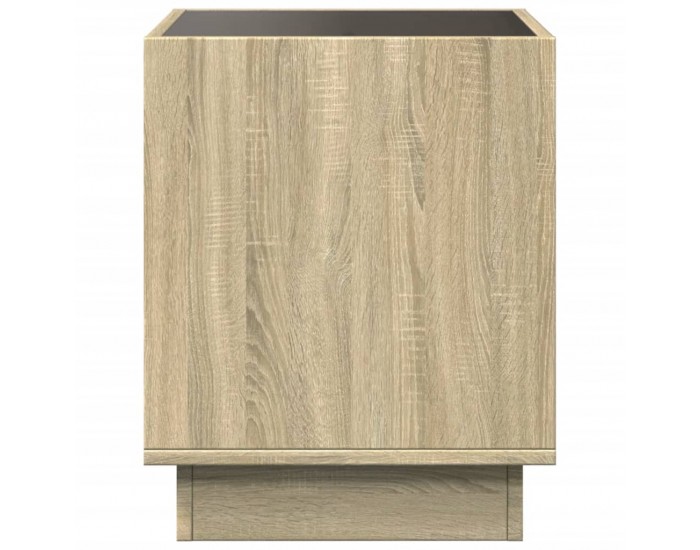 Sonata H Нощна масичка с Infinity LED, дъб сонома, 40x40x50 см