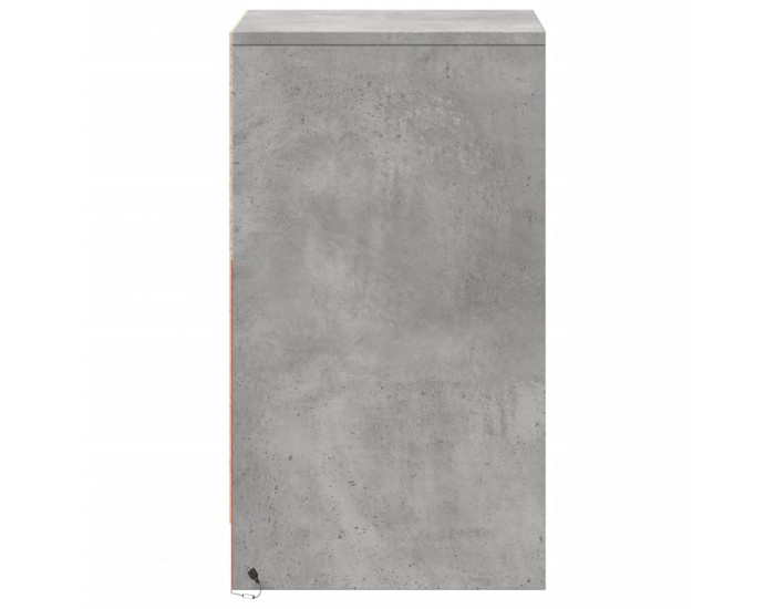 Sonata H Нощно шкафче с LED осветление, бетонно сив, инженерно дърво