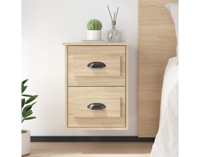 Sonata H Нощно шкафче за стенен монтаж, сонома дъб, 41,5x36x53 см