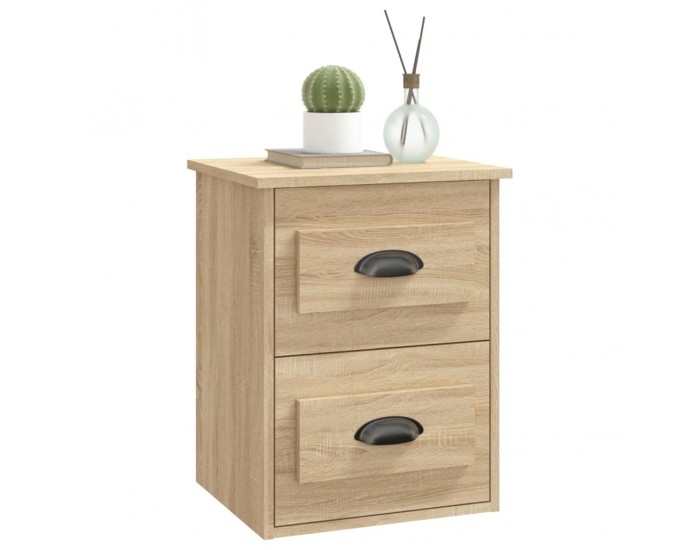 Sonata H Нощно шкафче за стенен монтаж, сонома дъб, 41,5x36x53 см