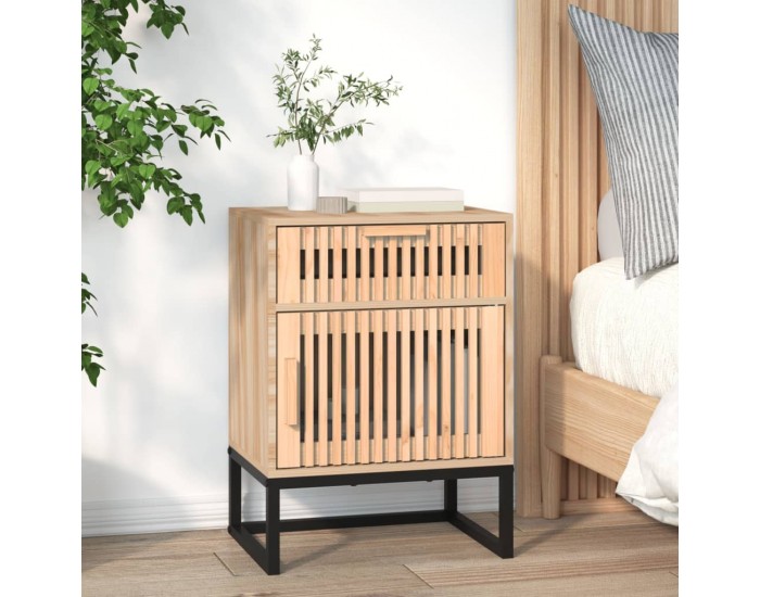 Sonata H Нощно шкафче, 40x30x55,5 см, инженерно дърво и желязо