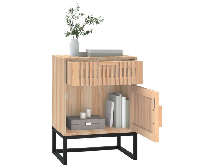 Sonata H Нощно шкафче, 40x30x55,5 см, инженерно дърво и желязо