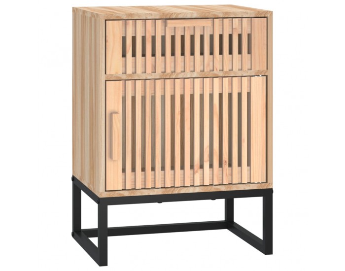 Sonata H Нощно шкафче, 40x30x55,5 см, инженерно дърво и желязо