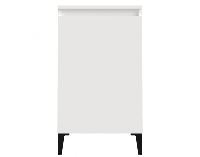 Sonata H Нощно шкафче, бял гланц, 40x35x70 см, инженерно дърво