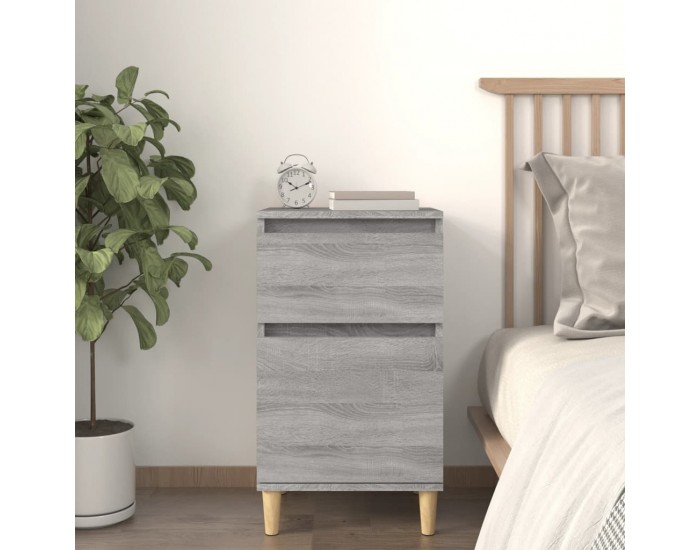 Sonata H Нощно шкафче, сив сонома, 40x35x70 см