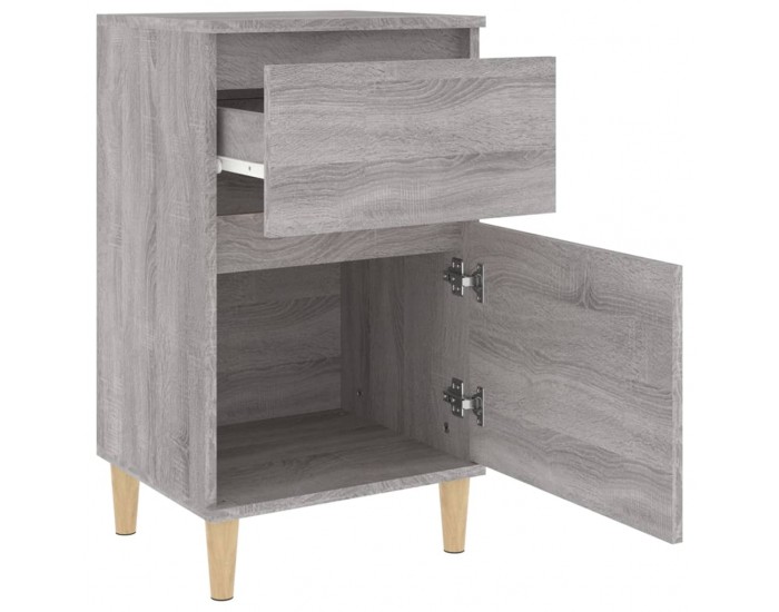 Sonata H Нощно шкафче, сив сонома, 40x35x70 см