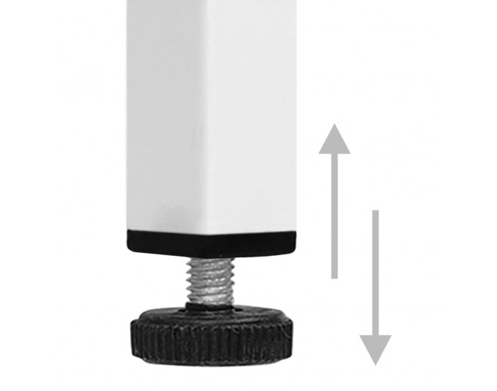 Sonata H Нощно шкафче, бяло, 35х35х51 см, стомана