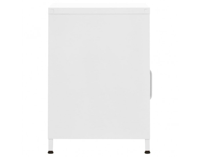 Sonata H Нощно шкафче, бяло, 35х35х51 см, стомана
