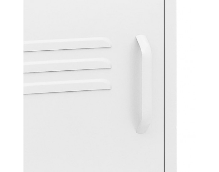 Sonata H Нощно шкафче, бяло, 35х35х51 см, стомана