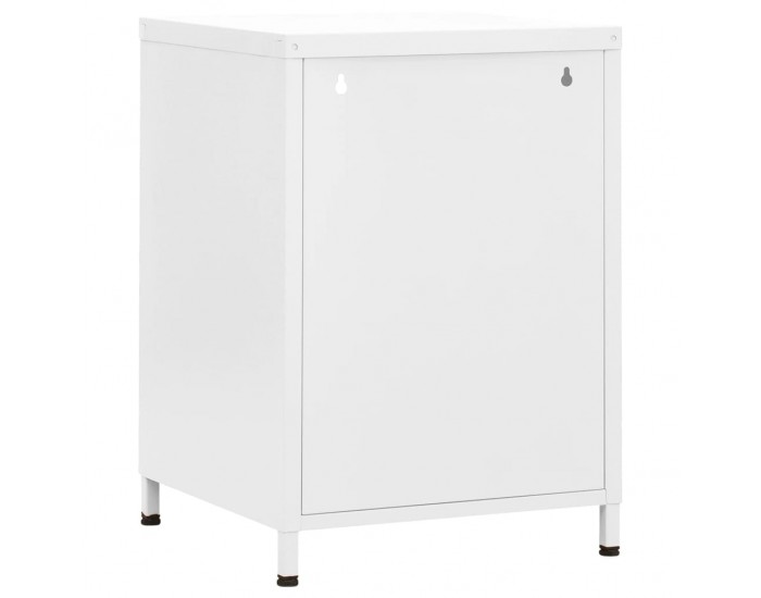 Sonata H Нощно шкафче, бяло, 35х35х51 см, стомана