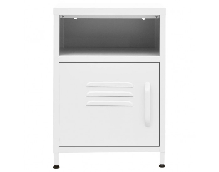Sonata H Нощно шкафче, бяло, 35х35х51 см, стомана
