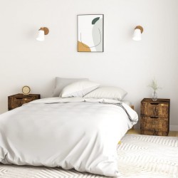 Sonata H Нощни шкафчета 2 бр опушен дъб 40x40x50 см инженерно дърво - Нощни шкафчета