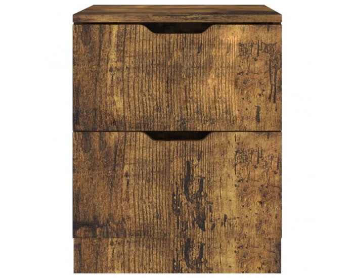 Sonata H Нощни шкафчета 2 бр опушен дъб 40x40x50 см инженерно дърво