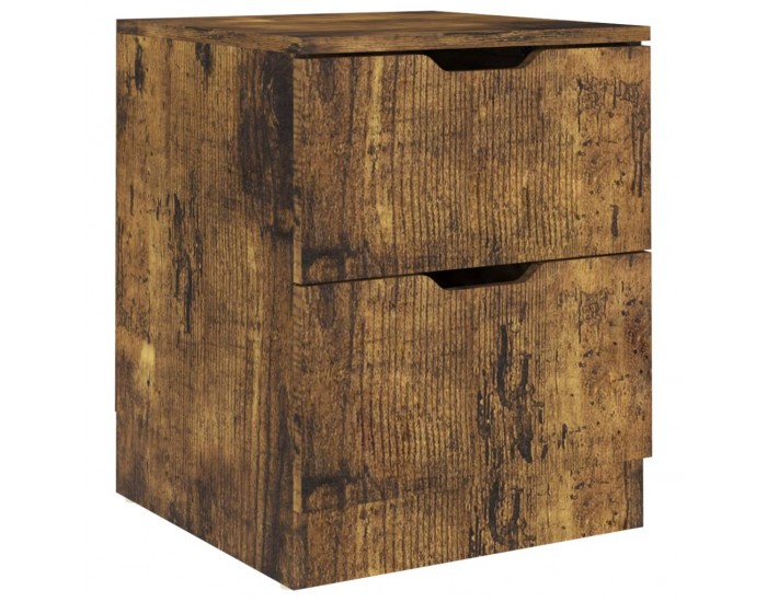 Sonata H Нощни шкафчета 2 бр опушен дъб 40x40x50 см инженерно дърво