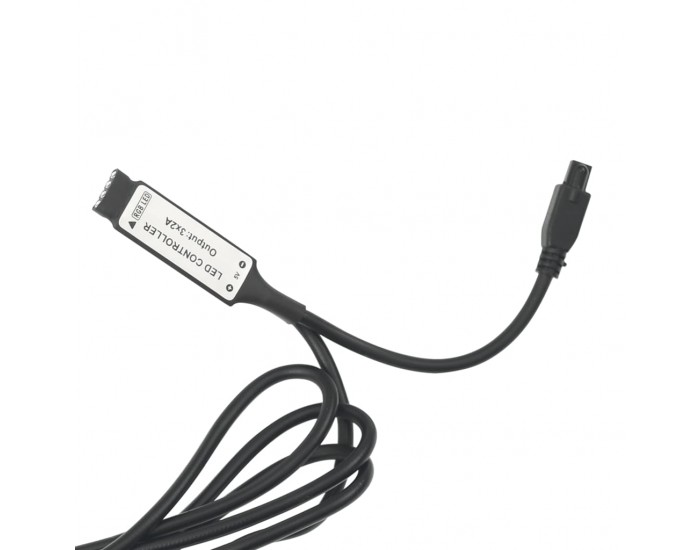 Sonata H Нощно шкафче с LED, бял гланц, 45x35x67 см, инженерно дърво