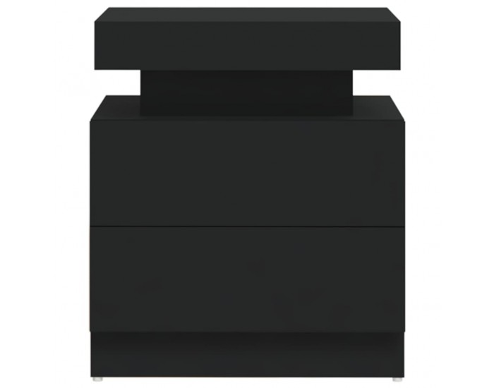 Sonata H Нощно шкафче, черно, 45x35x52 см, инженерно дърво
