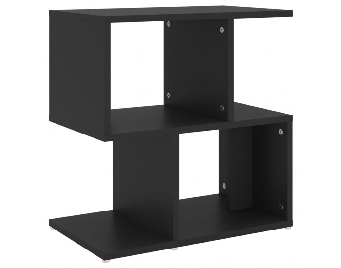 Sonata H Нощно шкафче, черно, 50x30x51,5 см, инженерно дърво