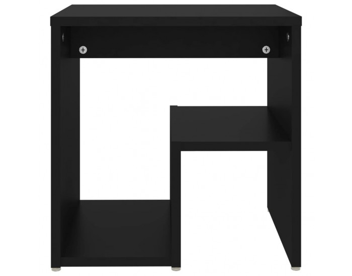 Sonata H Нощно шкафче, черно, 40x30x40 см, инженерно дърво