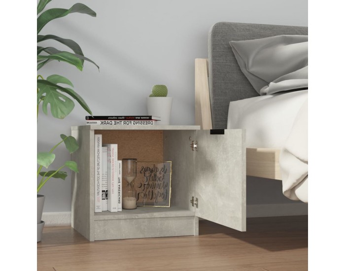 Sonata H Нощно шкафче, бетонно сиво, 40x39x40 см