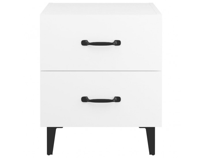 Sonata H Нощни шкафчета, 2 бр, бели, 40x35x47,5 см