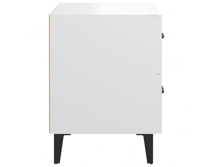 Sonata H Нощни шкафчета, 2 бр, бели, 40x35x47,5 см