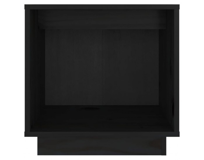 Sonata H Нощни шкафчета, 2 бр, черни, 40x30x40 см, борово дърво масив