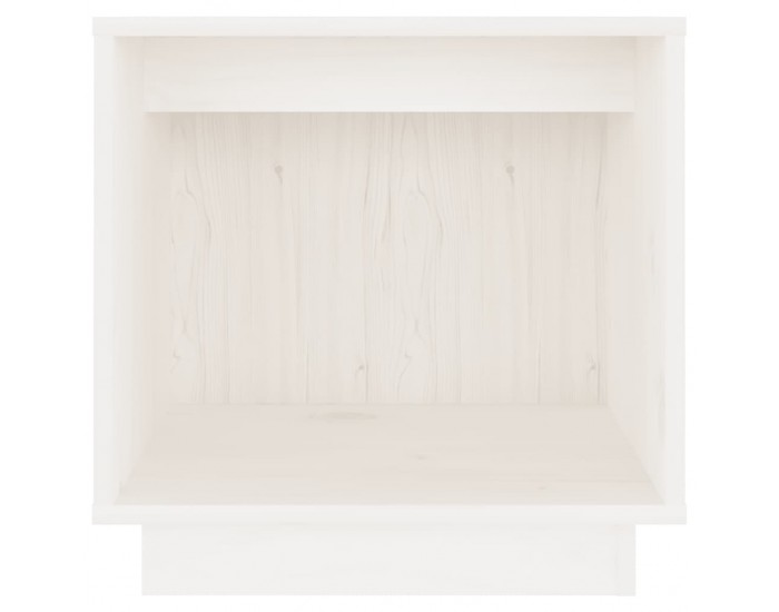 Sonata H Нощни шкафчета, 2 бр, бели, 40x30x40 см, борово дърво масив