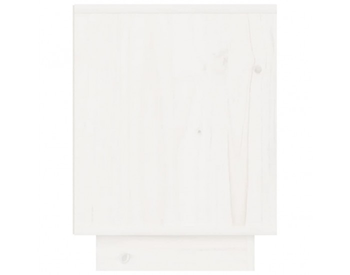 Sonata H Нощни шкафчета, 2 бр, бели, 40x30x40 см, борово дърво масив