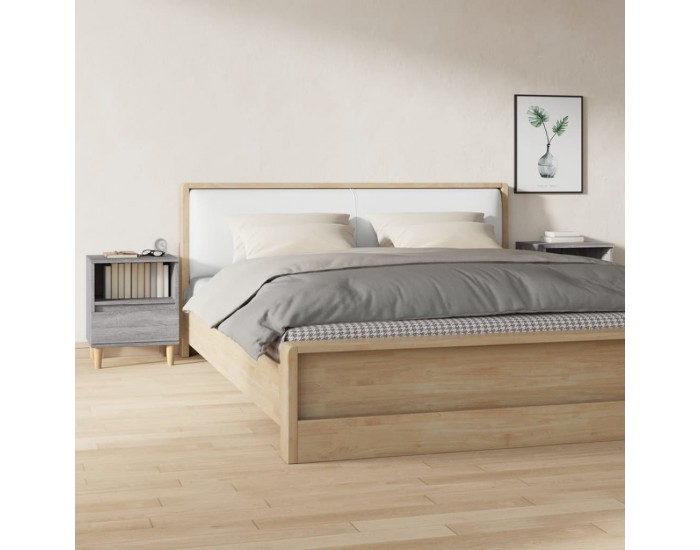 Sonata H Нощни шкафчета, 2 бр, сив сонома, 40x35x50 см