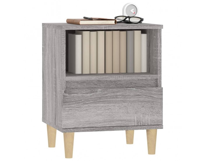 Sonata H Нощни шкафчета, 2 бр, сив сонома, 40x35x50 см