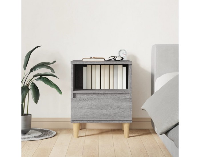 Sonata H Нощни шкафчета, 2 бр, сив сонома, 40x35x50 см