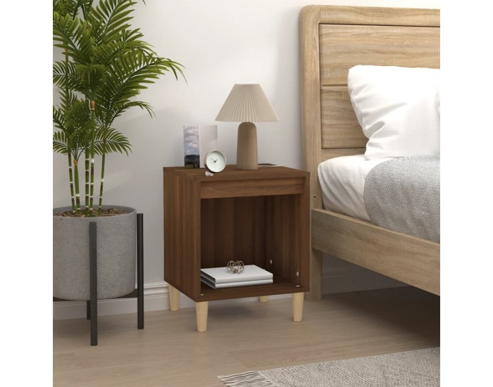 Sonata H Нощно шкафче, кафяв дъб, 40x35x50 см