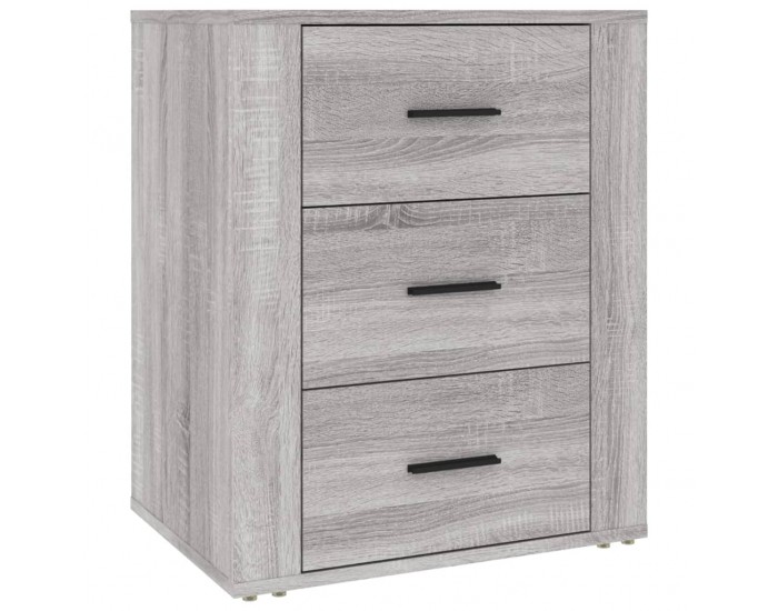 Sonata H Нощно шкафче, сив сонома, 50x36x60 см, инженерно дърво