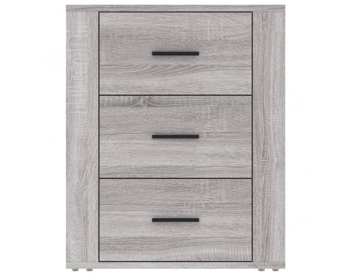 Sonata H Нощно шкафче, сив сонома, 50x36x60 см, инженерно дърво