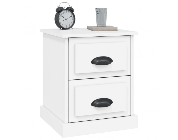Sonata H Нощно шкафче, бяло, 39x39x47,5 см, инженерно дърво
