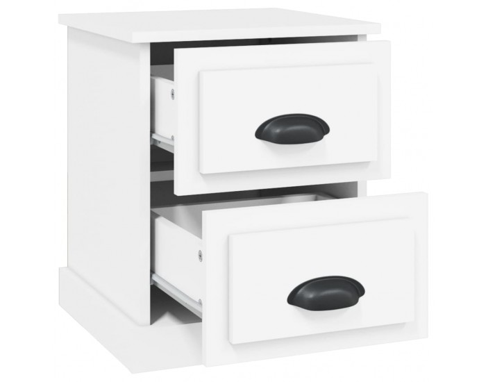 Sonata H Нощно шкафче, бяло, 39x39x47,5 см, инженерно дърво