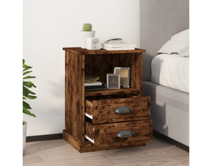 Sonata H Нощни шкафчета, 2 бр, опушен дъб, 43x36x60 см