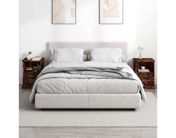 Sonata H Нощни шкафчета, 2 бр, опушен дъб, 43x36x60 см