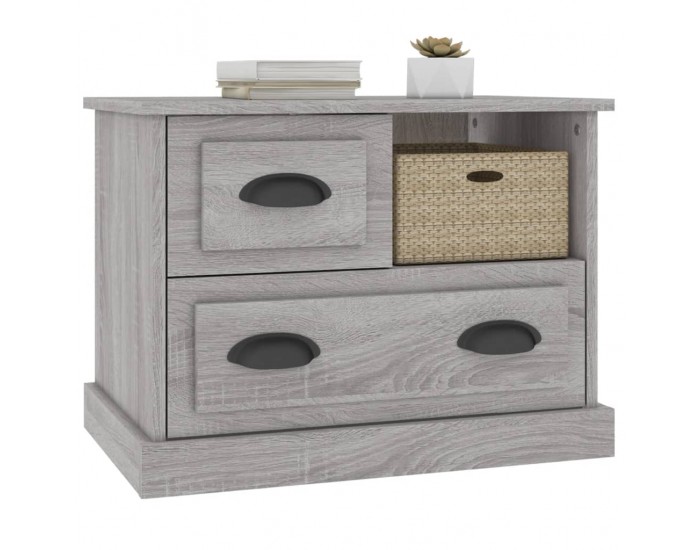 Sonata H Нощно шкафче, сив сонома, 60x39x45 см