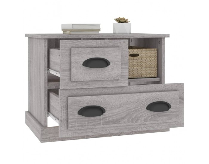 Sonata H Нощно шкафче, сив сонома, 60x39x45 см