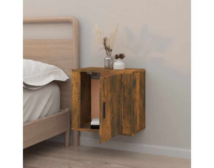 Sonata H Нощно шкафче за стенен монтаж, опушен дъб, 50x30x47 см