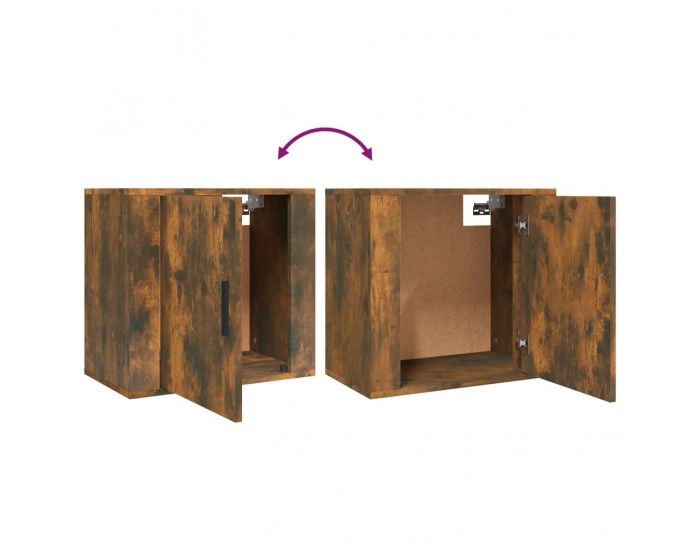 Sonata H Нощно шкафче за стенен монтаж, опушен дъб, 50x30x47 см