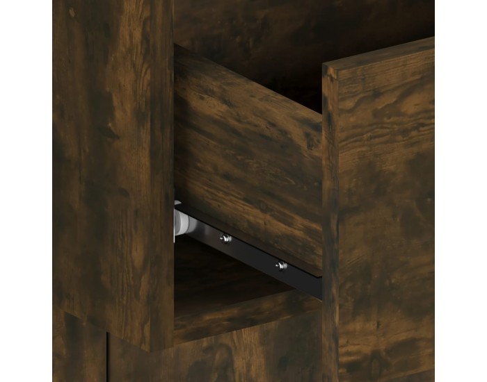 Sonata H Нощно шкафче за стенен монтаж, опушен дъб