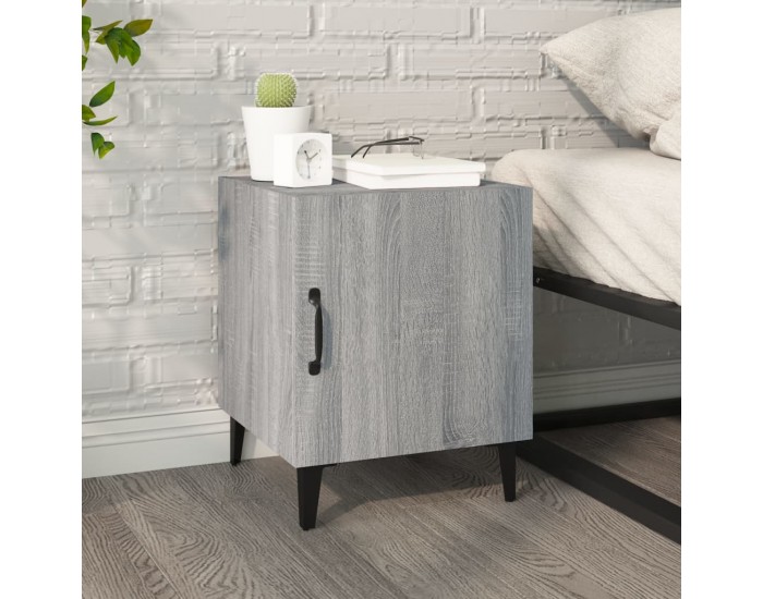Sonata H Нощно шкафче, сив сонома, инженерно дърво