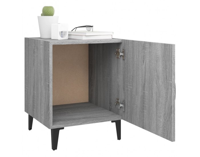 Sonata H Нощно шкафче, сив сонома, инженерно дърво