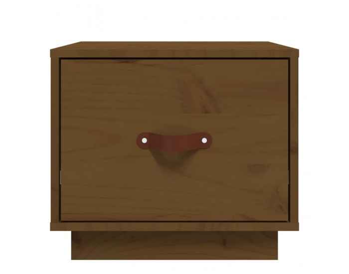 Sonata H Нощно шкафче, меденокафяво, 40x34x35 см, борово дърво масив