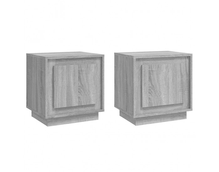 Sonata H Нощни шкафчета, 2 бр, 44x35x45 см, сив сонома, инженерно дърво